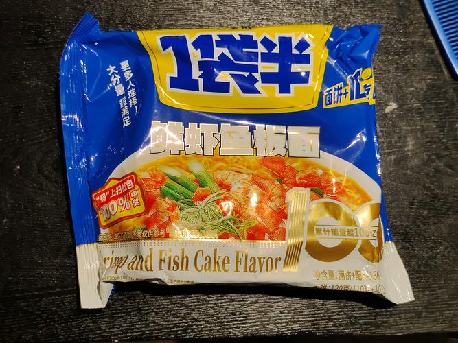 今麦郎鲜虾鱼板面