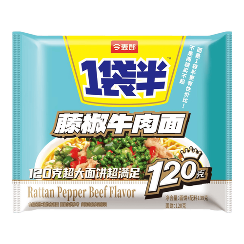 今麦郎藤椒牛肉面